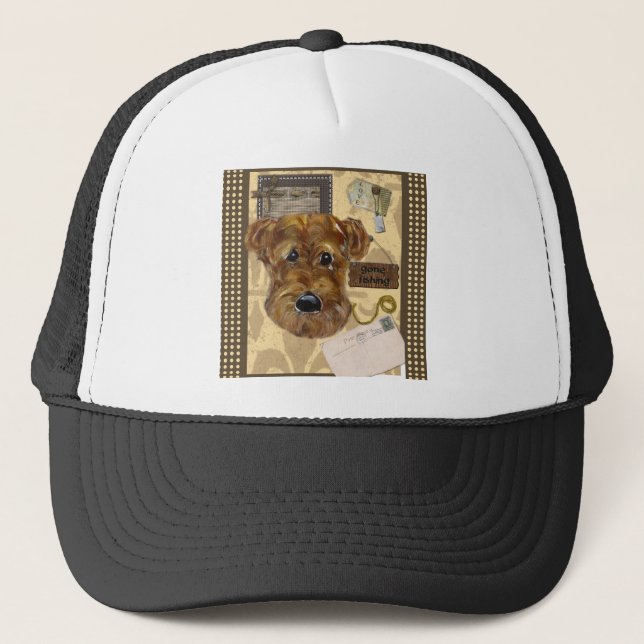FATHER'S DAY AIREDALE TRUCKER HAT (Front)