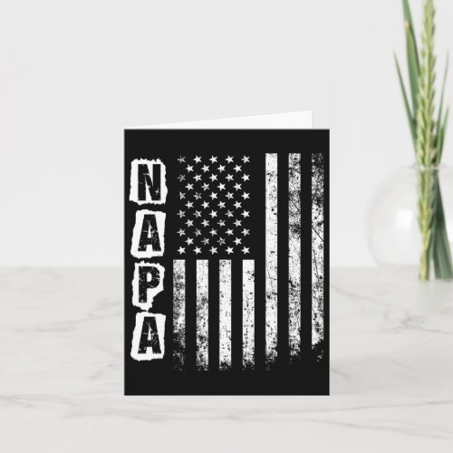 Fathers Day American Flag 4th Of July  Card