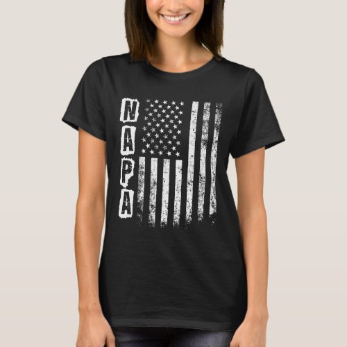 Fathers Day American Flag 4th Of July  T_Shirt