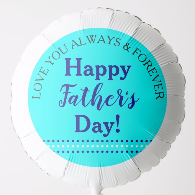 Father's Day Aqua Balloon (Front)