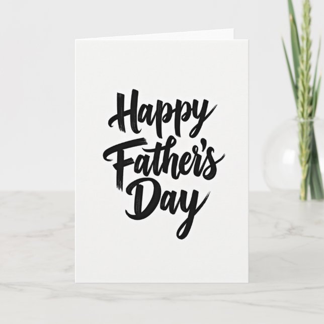 Fathers Day Art Brush Card (Front)
