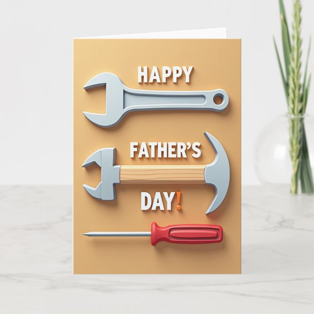 Fathers Day Art Tool Card (Front)