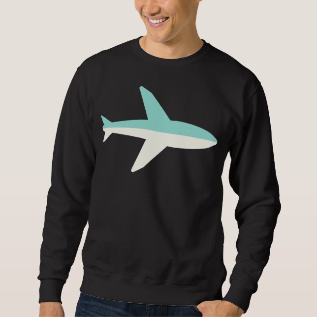 Fathers Day Aviation Airplane Dad Flying Travel Pi Sweatshirt (Front)