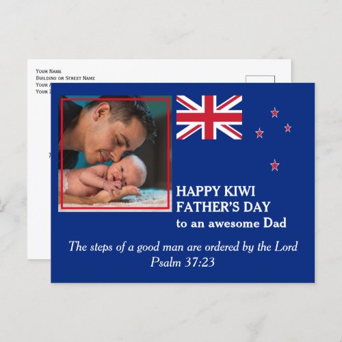 Fathers Day AWESOME DAD New Zealand Postcard