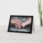 Fathers Day Baby Holding Daddys Hand Greeting Card at Zazzle