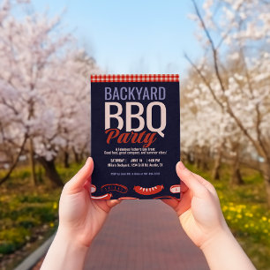 Father's Day Backyard BBQ Party Invitation