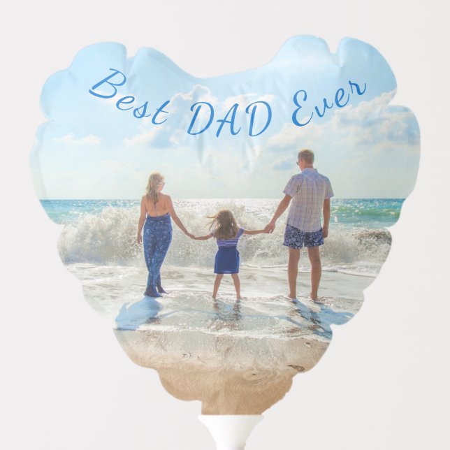 Father's Day Balloon Gift with Your Dad Photo (Front)