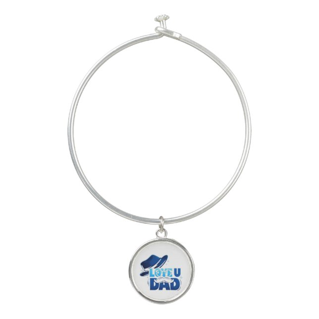 father's day bangle bracelet (Front)
