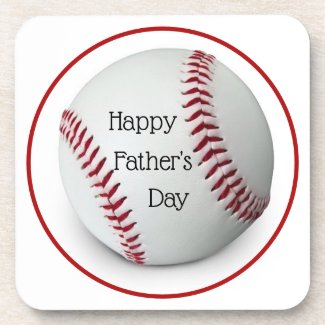 Father's day baseball Acrylic Coaster Set