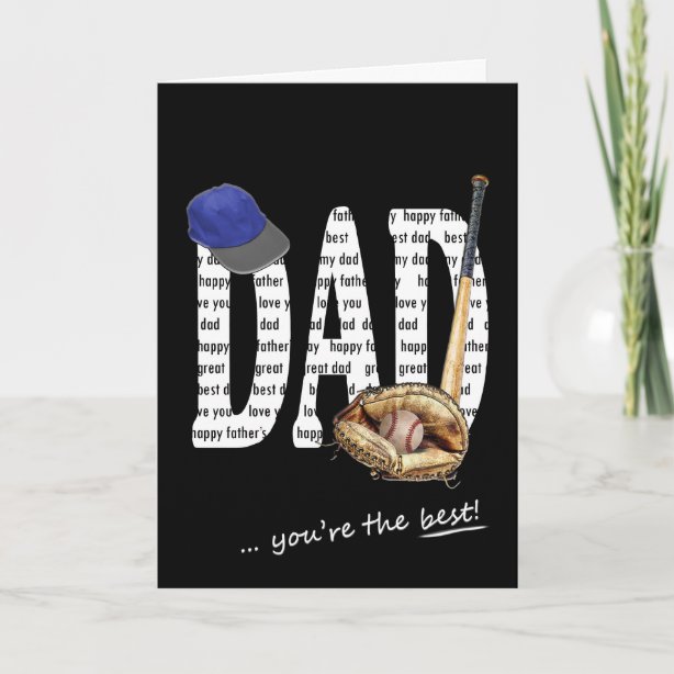 Fathers Day Baseball Cards | Zazzle