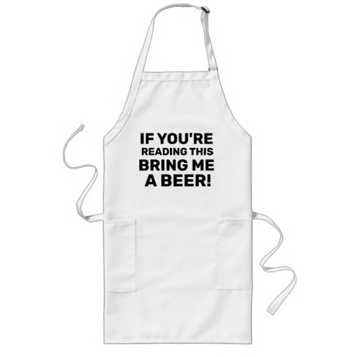 Fathers Day BBQ Apron Bring Me a Beer