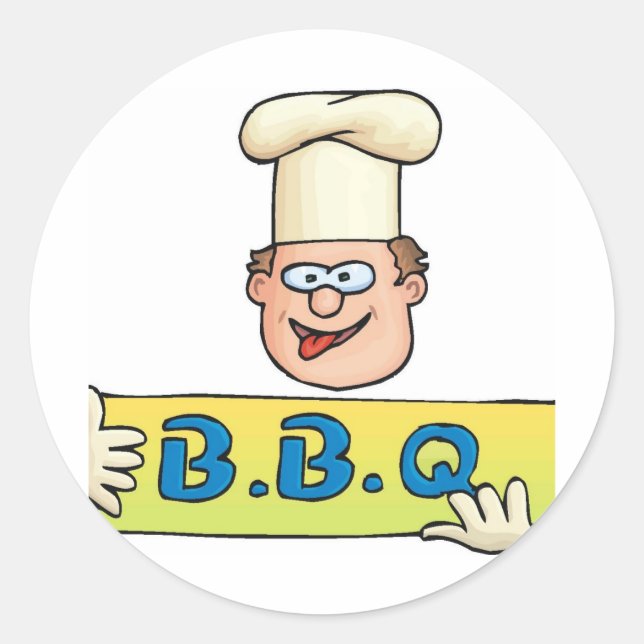 Fathers Day BBQ Gifts Classic Round Sticker (Front)