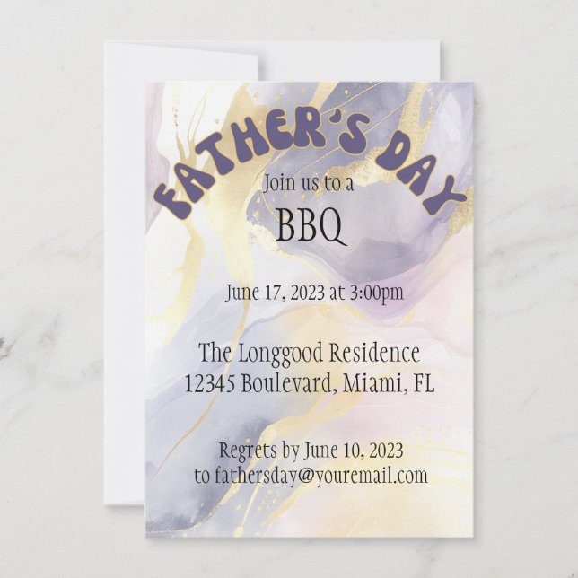 Father's Day BBQ Invitation (Front)