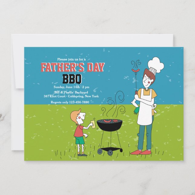 Father's Day BBQ Invitation (Front)