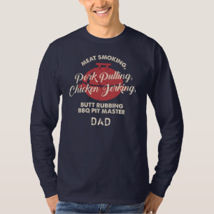 Fathers Day BBQ Pit Master Dad Custom T-Shirt