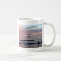 Father's Day Beach Heron Coffee Mug