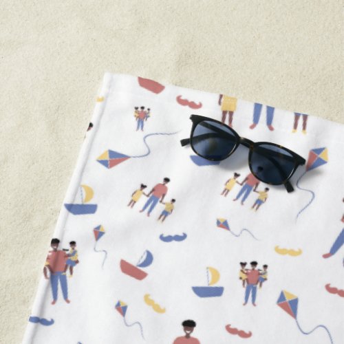 Fathers Day Beach Towel