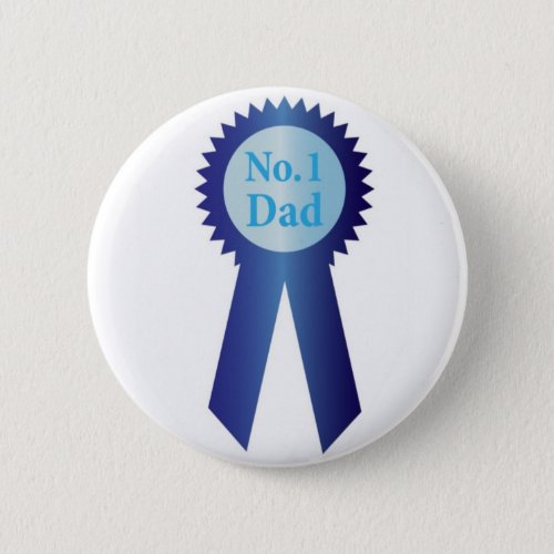 Fathers Day Best Dad Award Ribbon Button