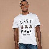 Custom Fathers Day Photo Collage Best Dad Ever T-Shirt