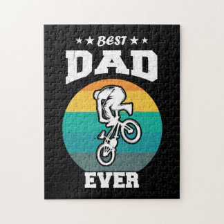 Fathers Day Best Dad Ever BMX Jigsaw Puzzle