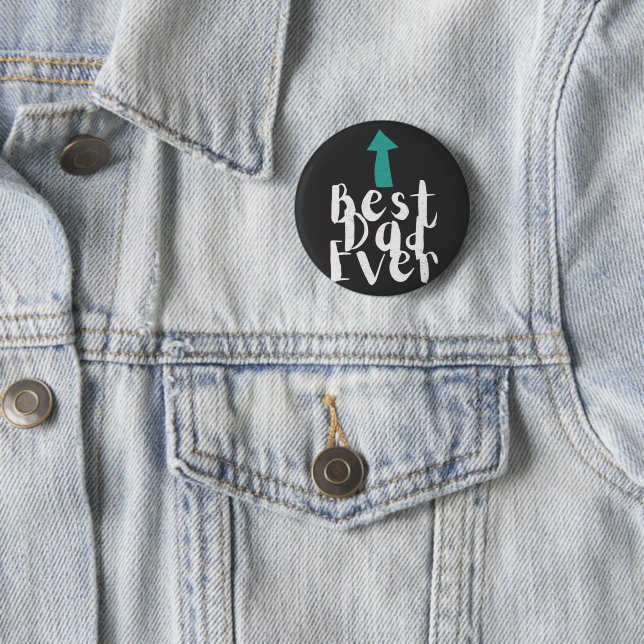 Father's Day Best Dad Ever Minimalistic Button (In Situ)
