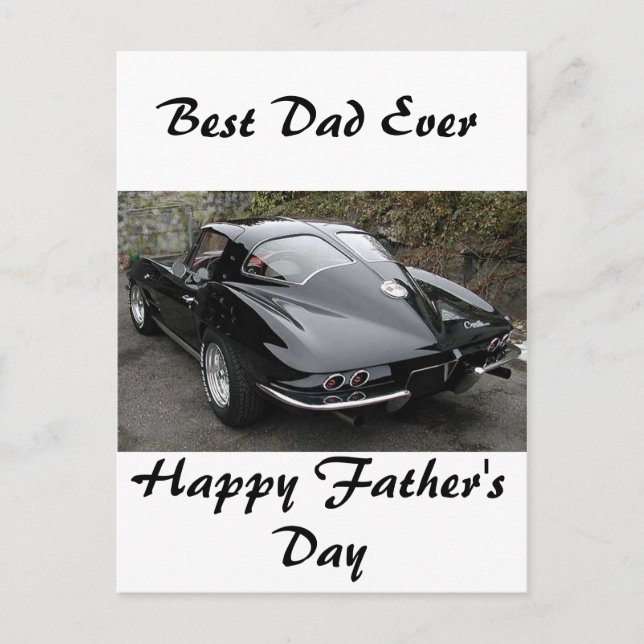 Father's Day Best Dad Ever Postcard (Front)