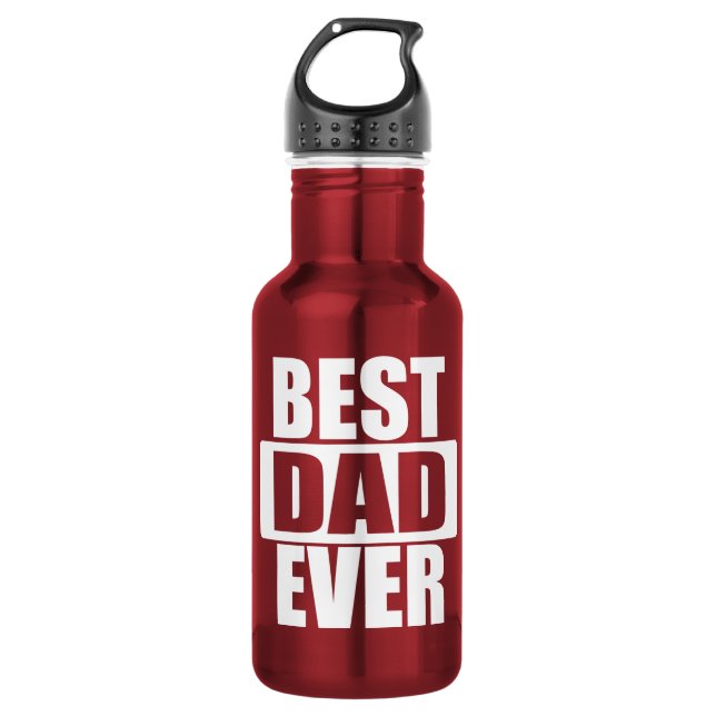 Father's Day: Best Dad Ever Water Bottle (Front)
