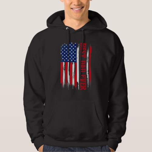 Fathers Day Best Dad Ever With Us American Flag 5 Hoodie