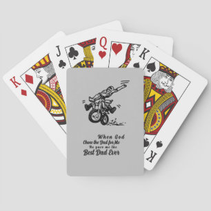 Fathers Day Best Dad, from God Poker Cards