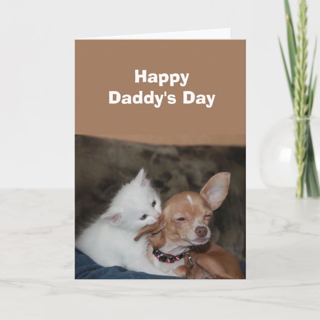 Father's Day Best Dad From Pets Holiday Card (Front)