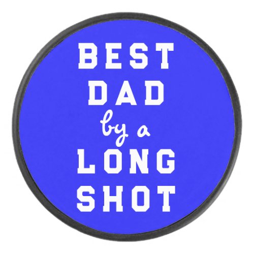 Fathers Day Best Dad Gift Hockey Puck