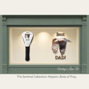 Father's Day "Best Dad" Hawk Golf Head Cover