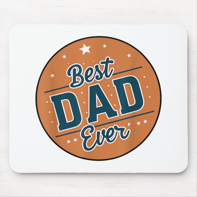 Father's Day Best Dad In The World Mouse Pad (Front)