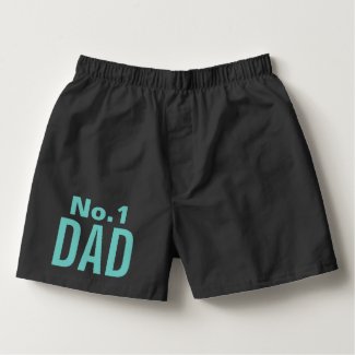 Fathers Day Best Dad No 1 Dad Boxers