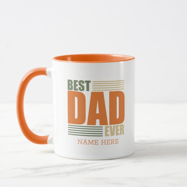 fathers day best dad personalized gift ideas  mug (Left)