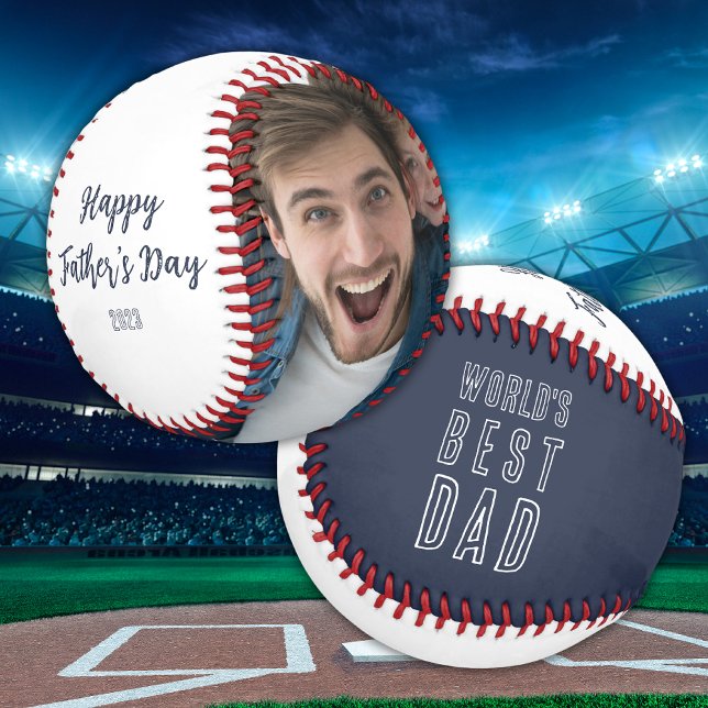 Fathers Day Best Dad Photo Baseball (Creator Uploaded)