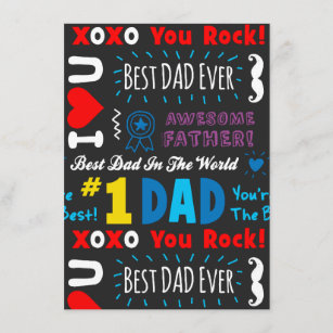 Father's Day Best Dad Sayings Card
