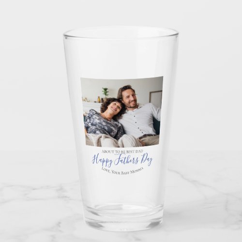  Fathers Day Best Dad To Be Custom Photo  Glass