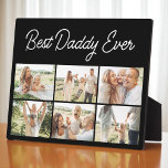 Father's Day Best Daddy Ever 6 Photo Collage Plaque<br><div class="desc">Celebrate the love and memories that make Dad one-of-a-kind with this heartfelt Best Daddy Ever 6-photo collage plaque. Perfect for Father's Day, this personalized keepsake lets you showcase six cherished moments that tell your family's story. Thoughtfully designed with bold yet minimalist text, this custom photo plaque is ideal for an...</div>