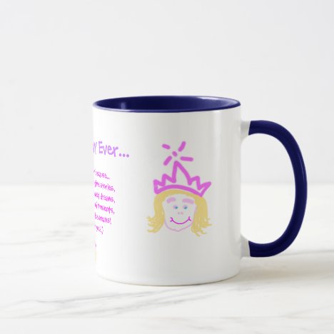 Father's Day "Best Daddy Ever" Pink Princess gift Mug