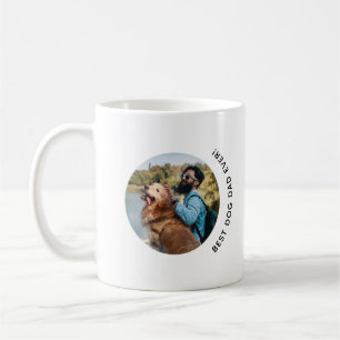 Father's Day Best Dog Dad Ever Custom Photo Coffee Mug