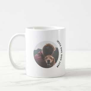 Father's Day Best Dog Dad Ever Custom Photo Coffee Mug