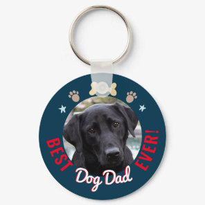 Father's Day Best Dog Dad Ever Keychain