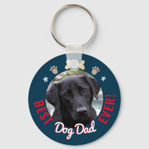 Father's Day Best Dog Dad Ever Keychain