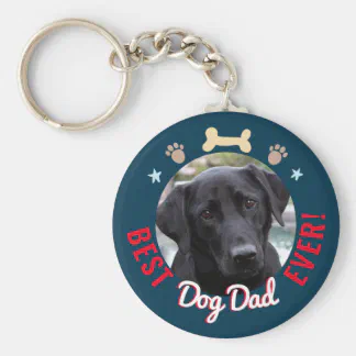 DAD-131K Westie Dog 'Love You Dad' Photo Keyring Animal Gift 