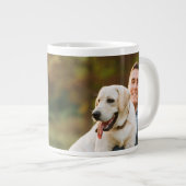 Fathers Day Best Dog Dad Ever Photo Giant Coffee Mug (Front Right)