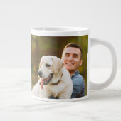 Fathers Day Best Dog Dad Ever Photo Giant Coffee Mug (Right)