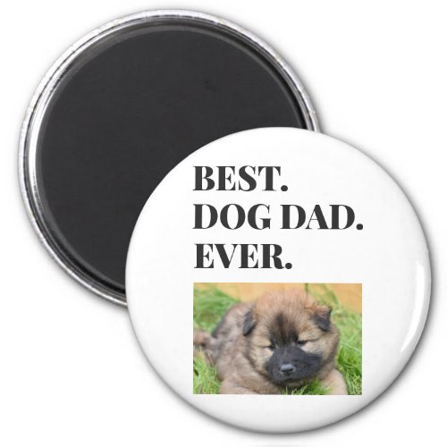 Fathers Day Best Dog Dad Ever Photo Magnet