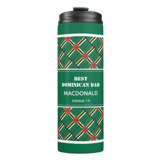 Father's Day BEST DOMINICAN DAD Personalized Thermal Tumbler (Front)
