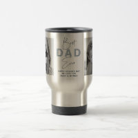 Father's Day Best Father Ever 2 Photo Dusty Blue Travel Mug